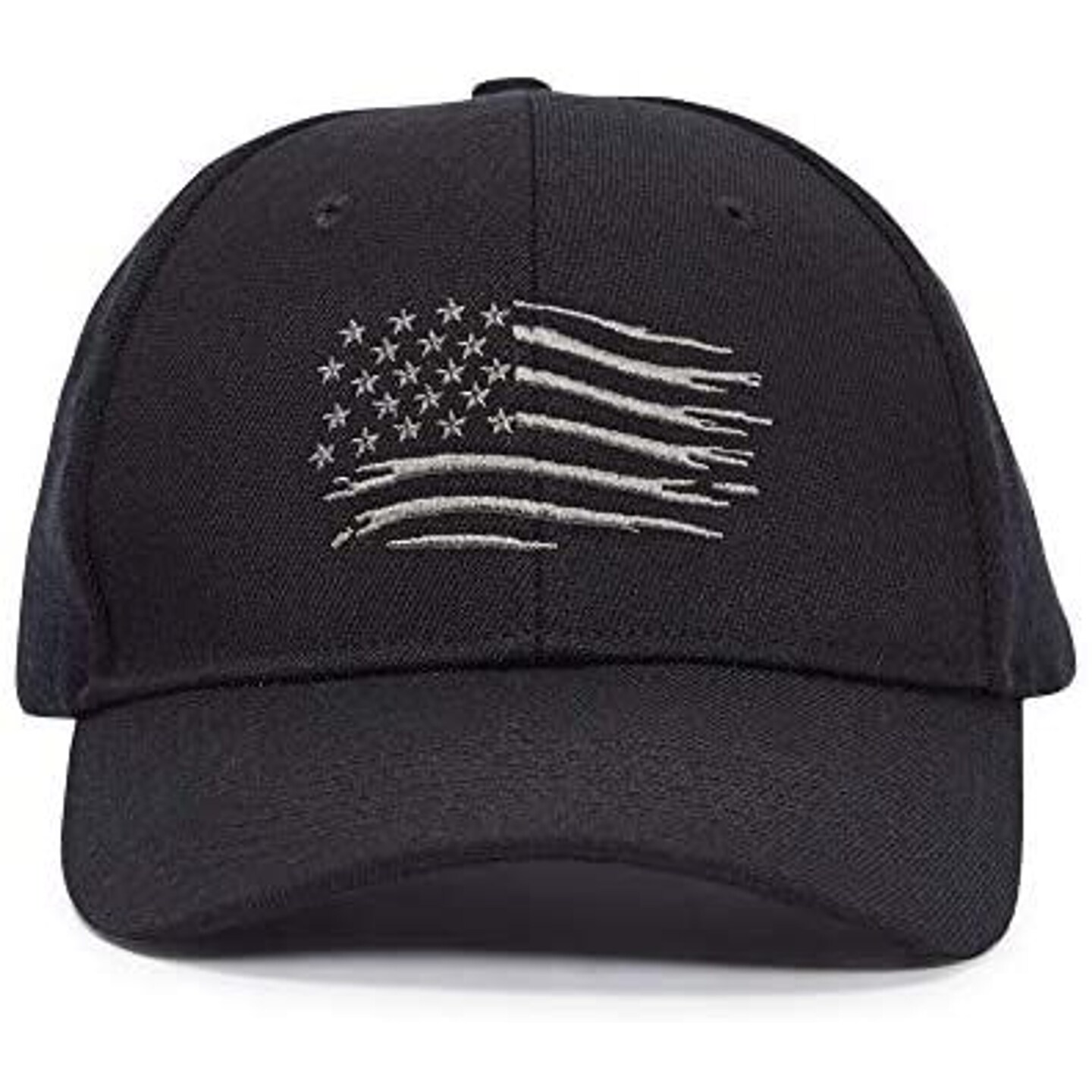 Black American Flag Hat for Men with Inner Crown Elastic Band, One Size Fits Most