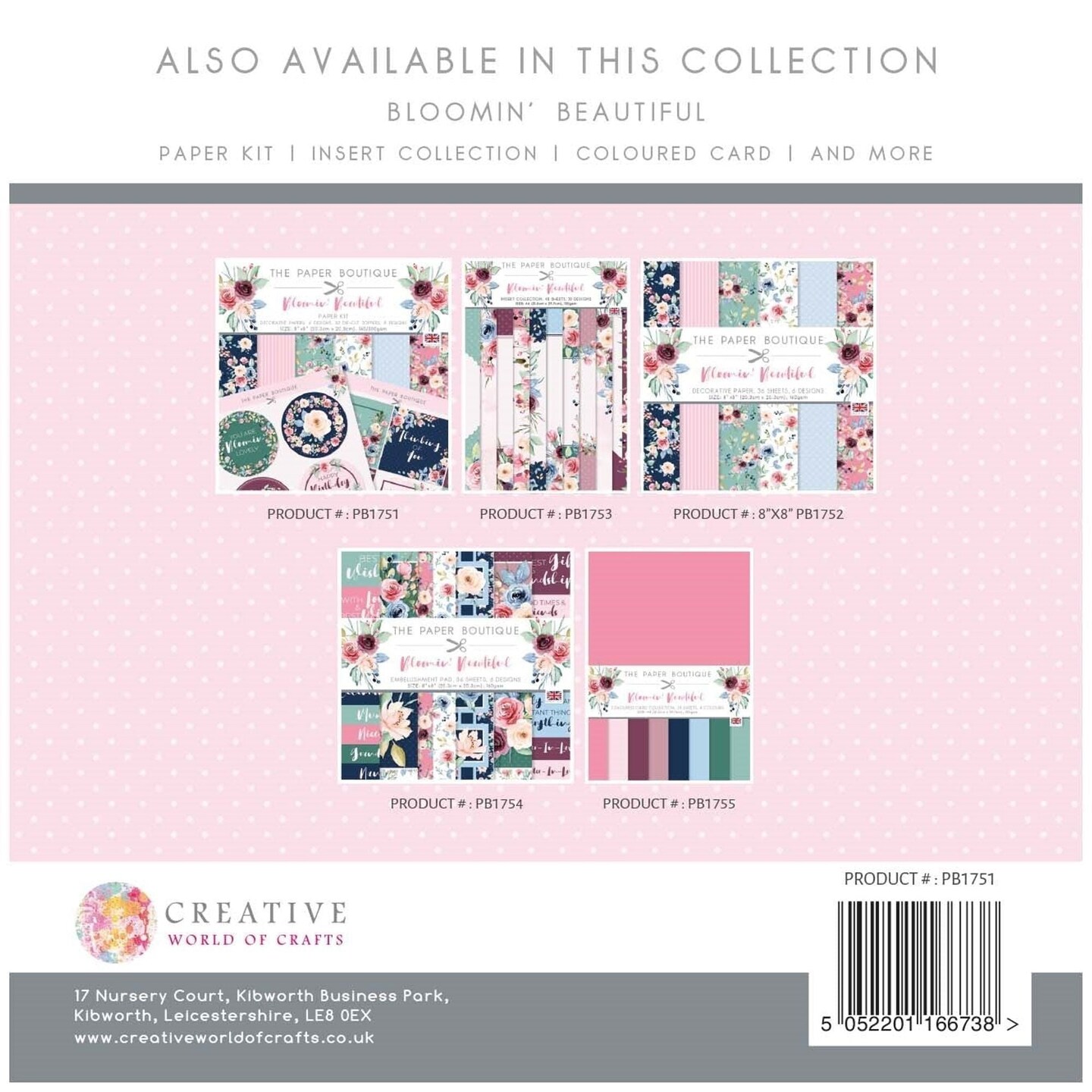 The Paper Boutique  Bloomin&#x27; Beautiful Paper Kit