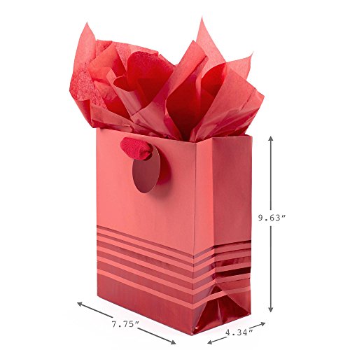 Hallmark Medium Valentine's Day Gift Bag with Tissue Paper (Red