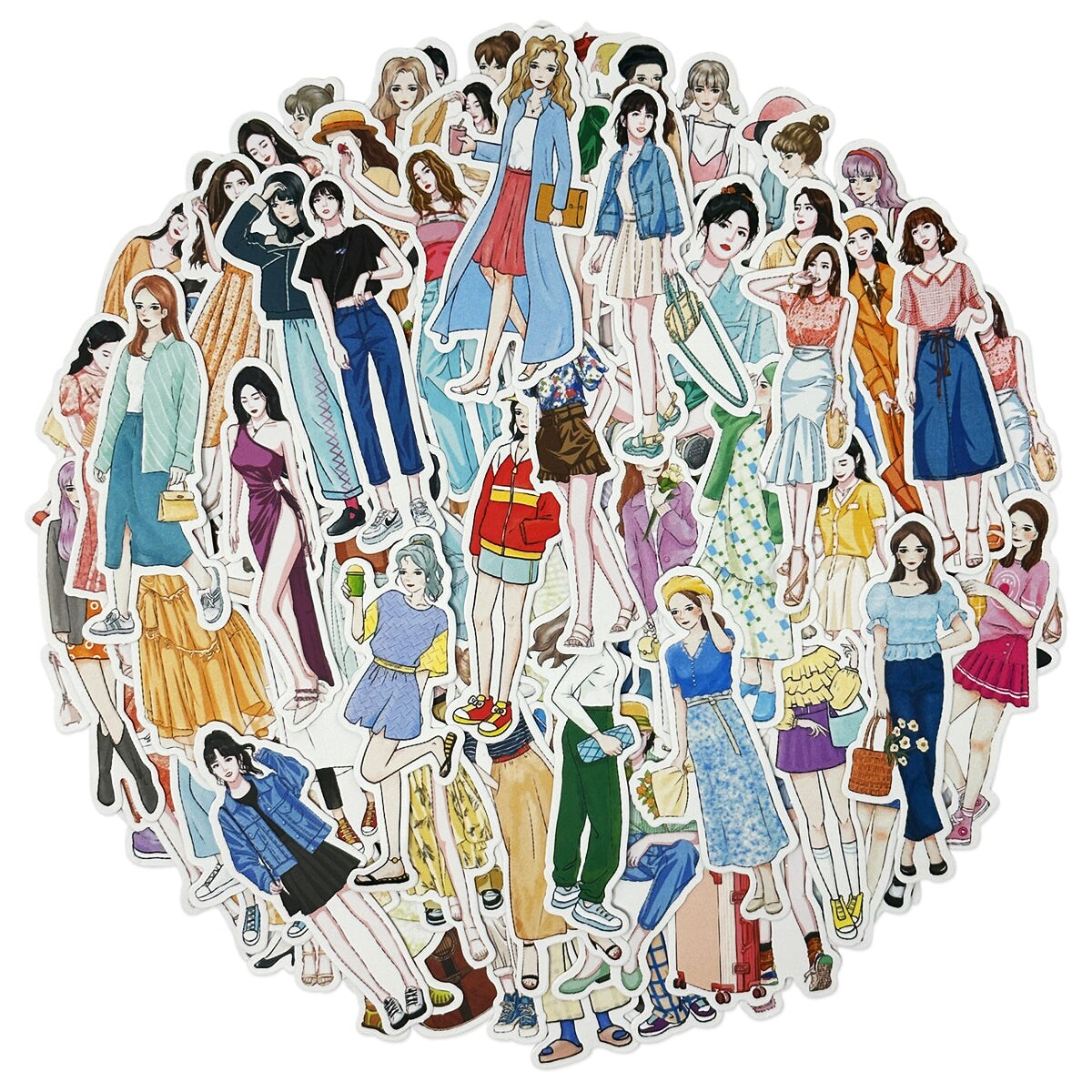  People Stickers for Journaling Scrapbooking Fashion