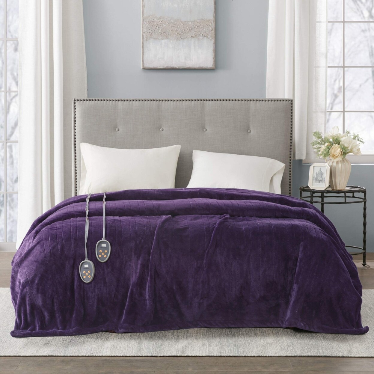 Beautyrest Plush Electric Blanket - King - Purple | Michaels