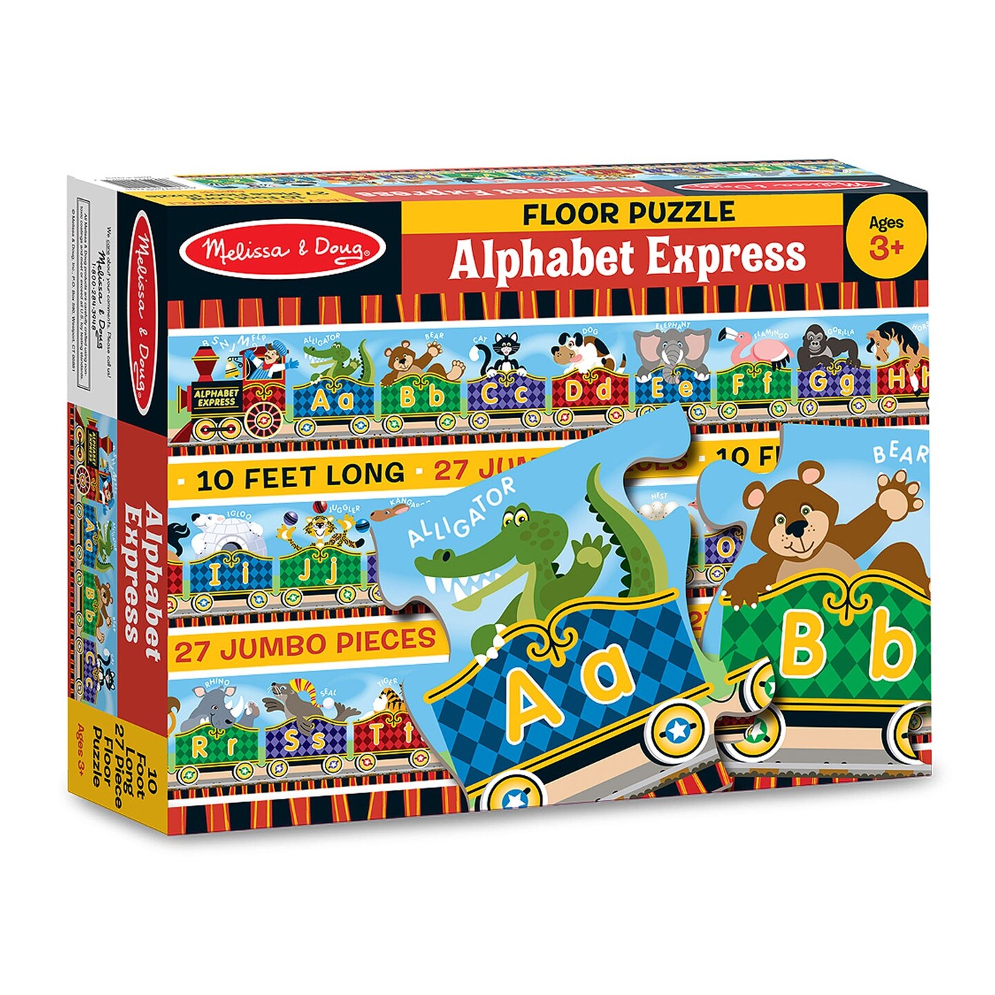 Alphabet Express Floor Puzzle, 10&#x27; x 6-1/2&#x22;, 27 Pieces, Pack of 2