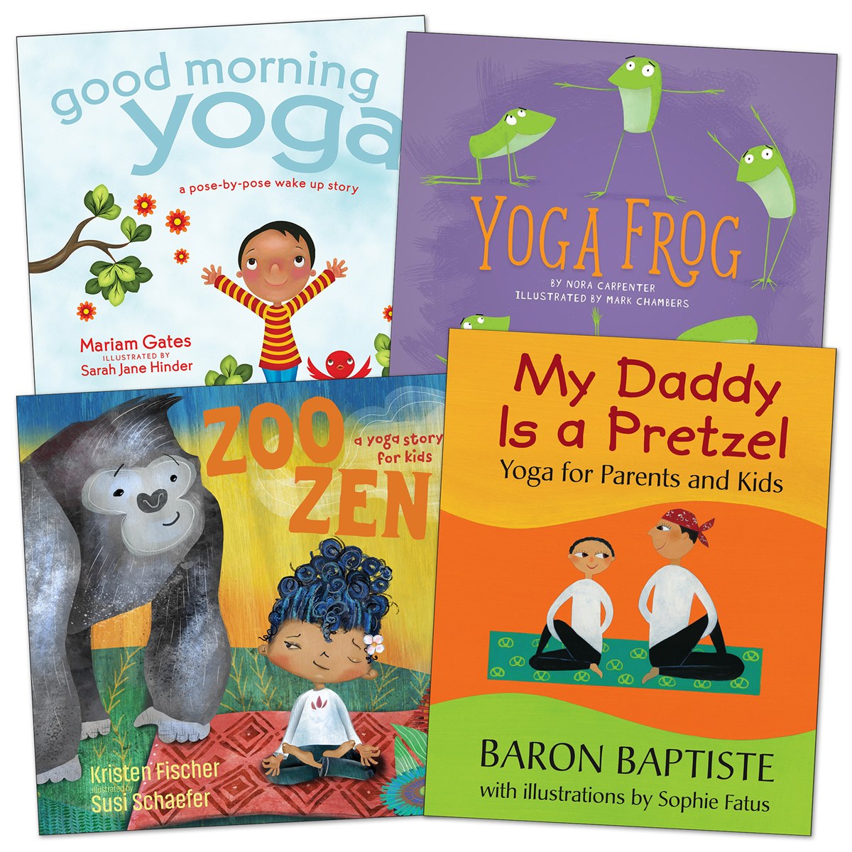 Kaplan Early Learning Company Yoga for Kids Books - Set of 4