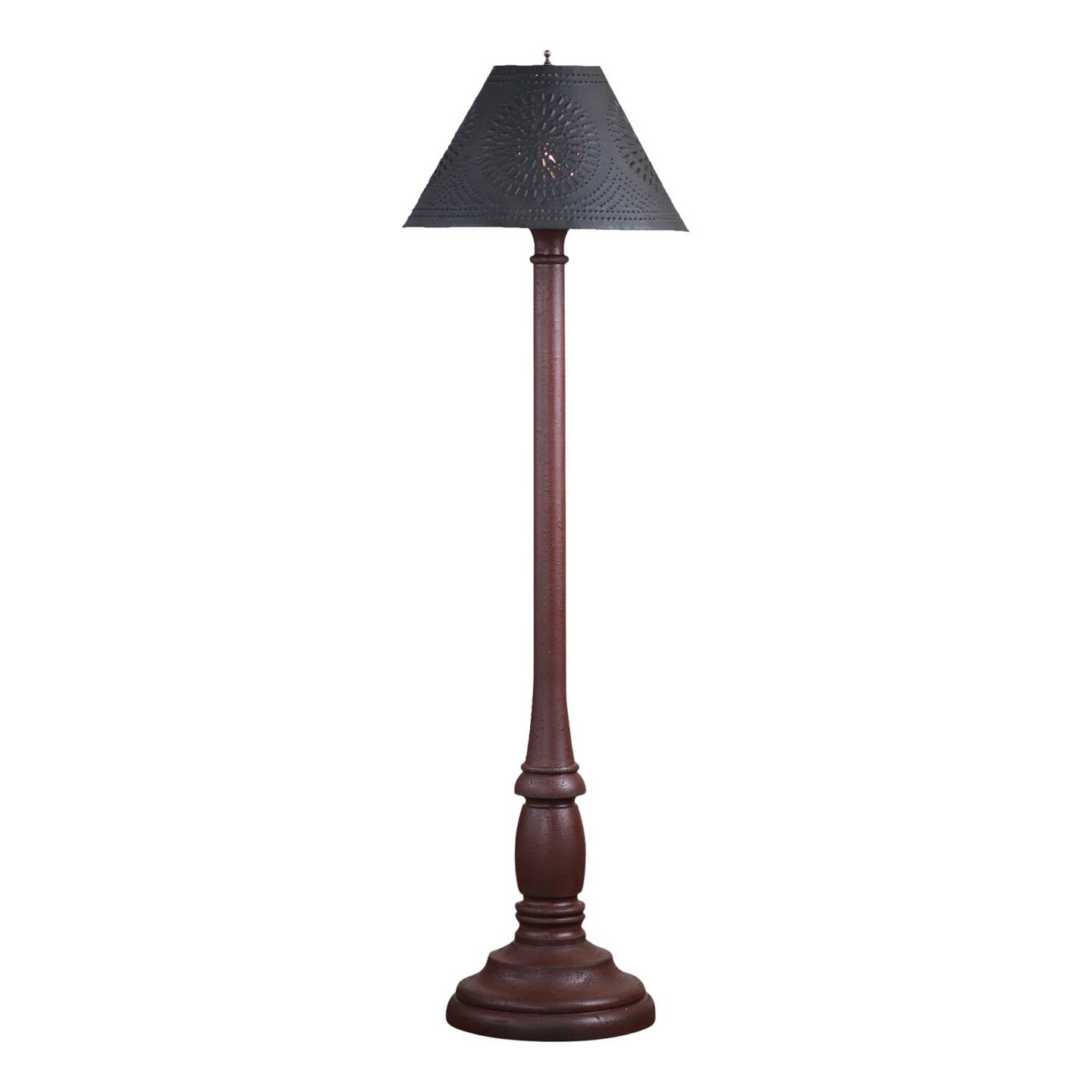 Brinton House Floor Lamp Americana Red with shade