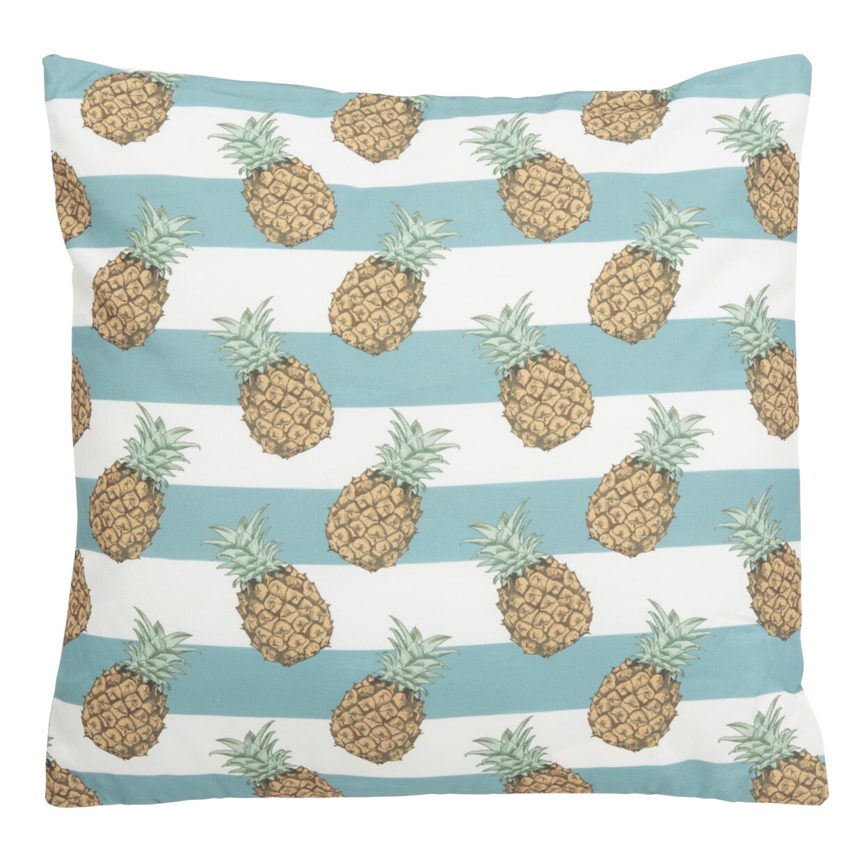 Safavieh Indoor / Outdoor Pari Pineapple Pillow Teal / White Home Decor Throw