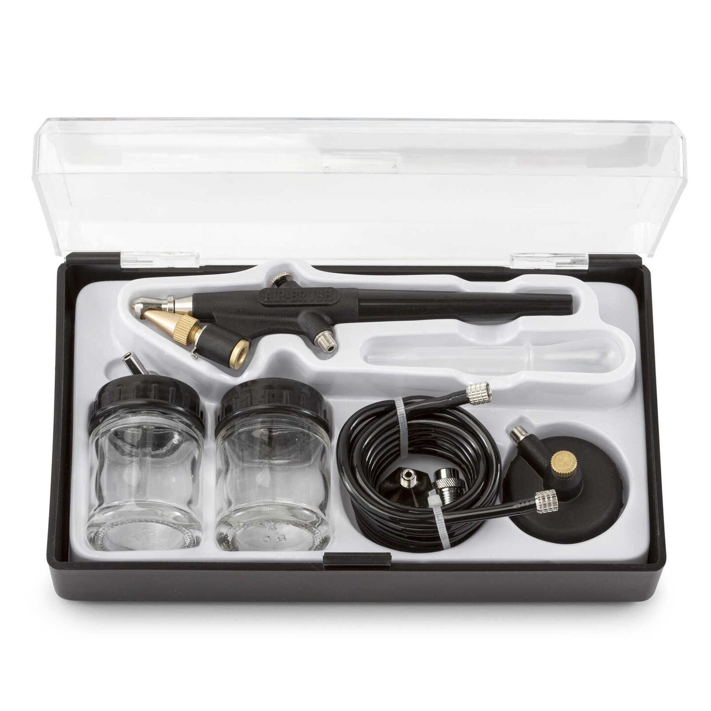 PointZero Single-action 22cc Siphon-feed Airbrush Set - .8mm Nozzle