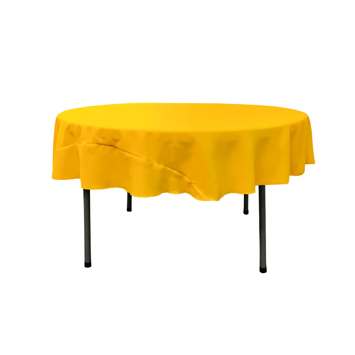 72-Inch Round Tablecloth 100% Polyester Poplin Wrinkle Resistant Durable Cover