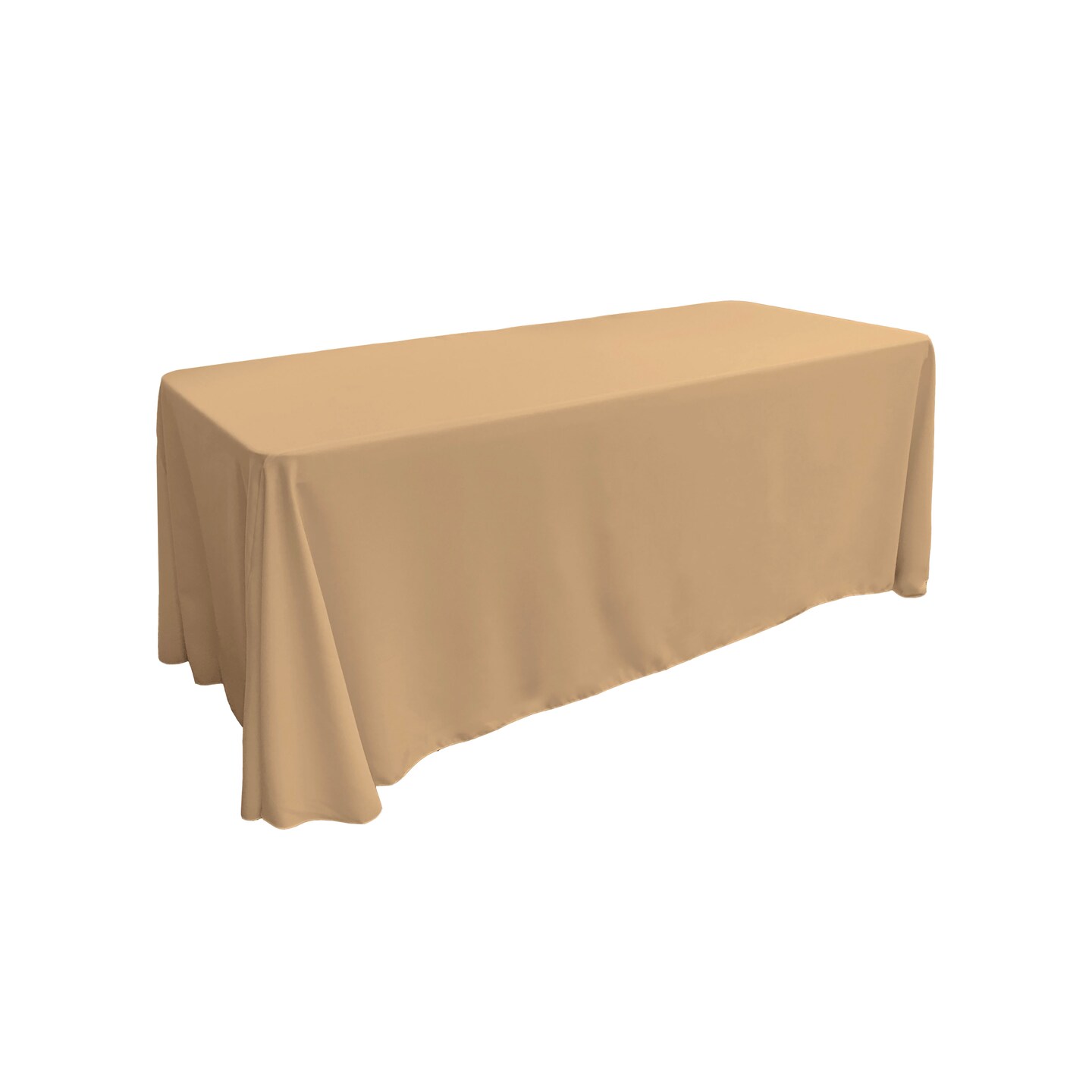 Floor Length Event Tablecloth 90x156 Poplin Cover for Buffet and Serving Tables