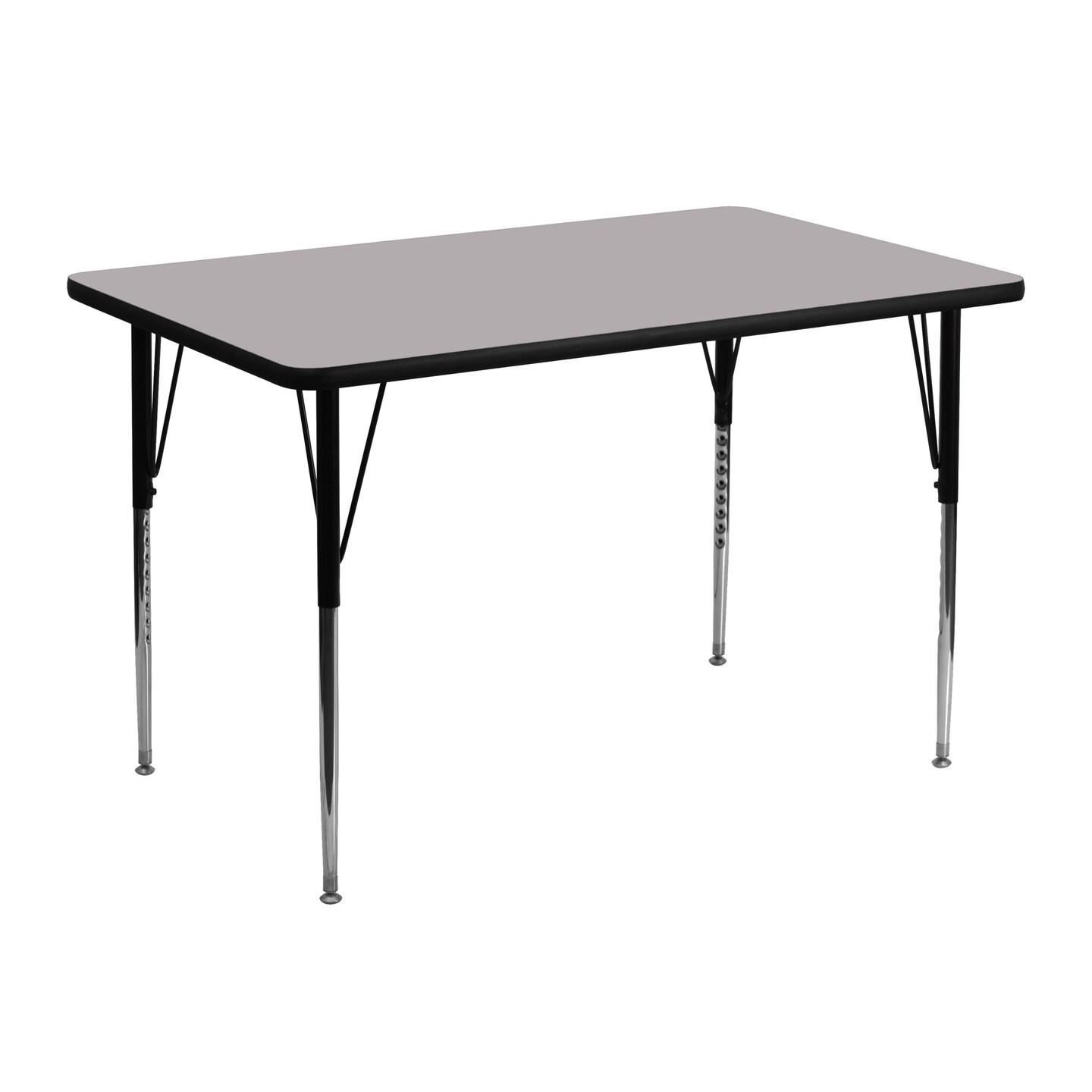 Emma and Oliver 30x48 Rectangle Laminate Adjustable Activity Table