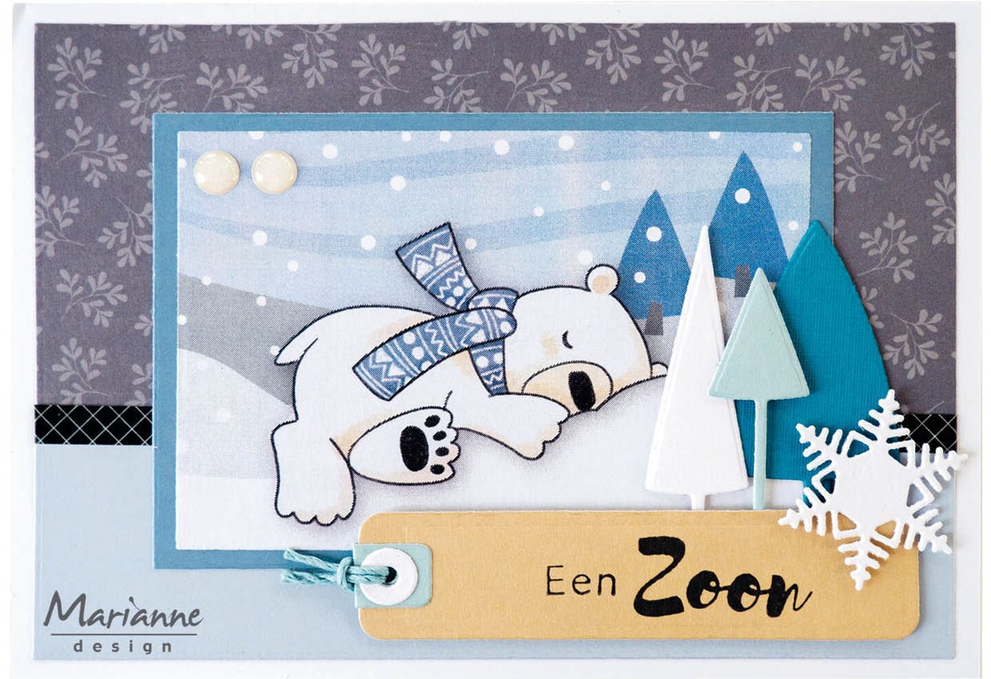 Marianne Design  A4 Cutting Sheet - Eline&#x27;s Polar Bears