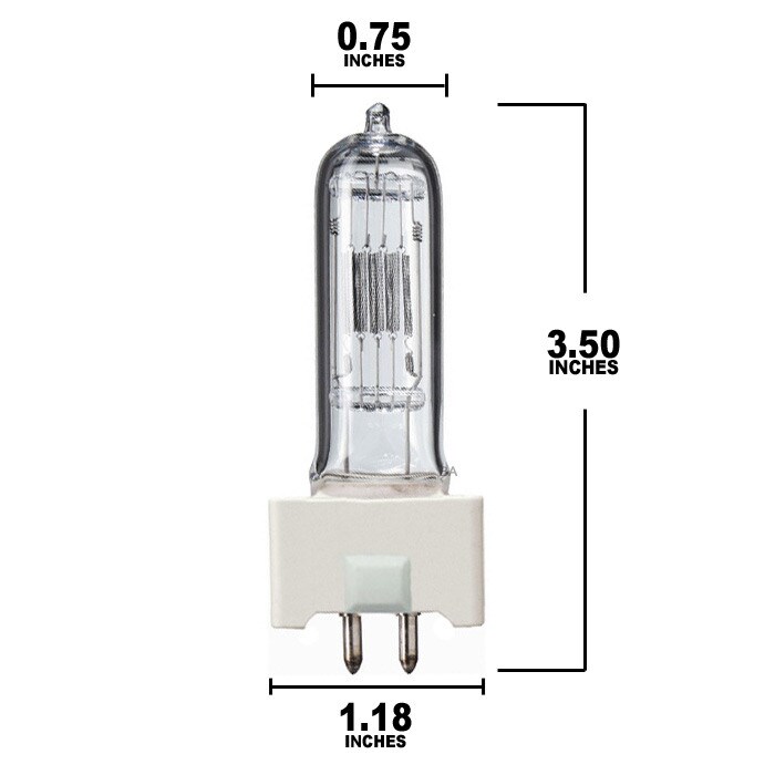 GE FRK bulb 650w 120v T8 3200k GY9.5 Single Ended Halogen Light Bulb