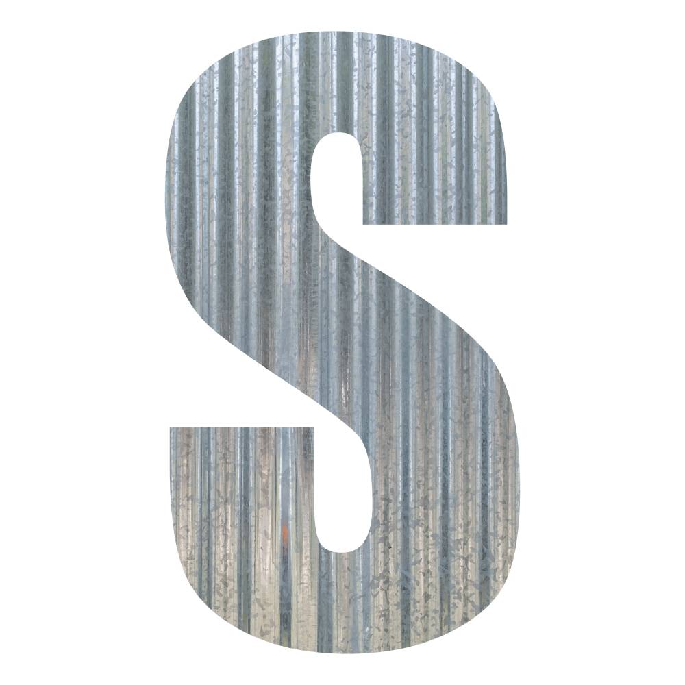 Corrugated Metal Letters and Numbers - image25
