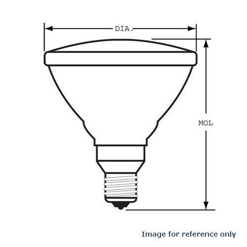 GE 55w 120v PAR38 HIR+ 4200Hr Flood 25d Halogen Light Bulb