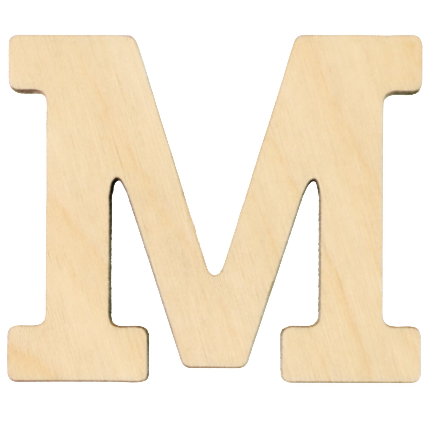 Essentials By Leisure Arts Arts Wood Letter 1.75&#x22; Birch M
