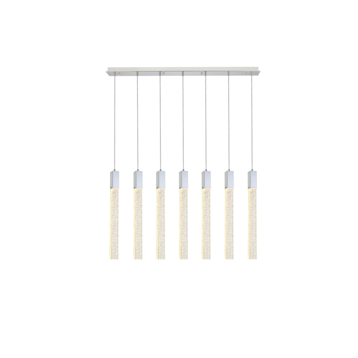 Elegant Lighting Indoor Modern Home Decorative Bright Ceiling Light Weston 7 Lights Pendant In Chrome