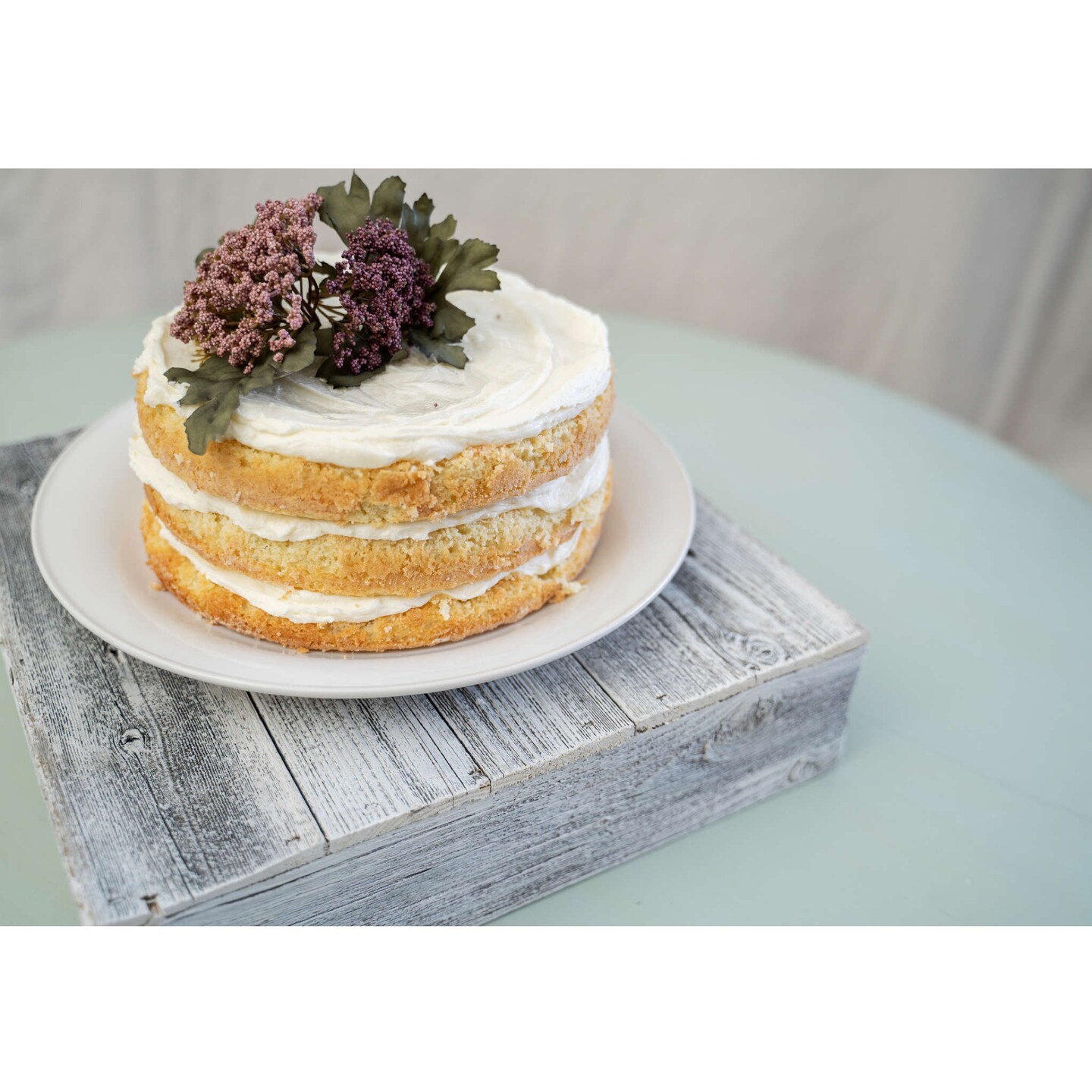 Rustic Farmhouse Reclaimed Wood Cake Stand, Dessert Stand