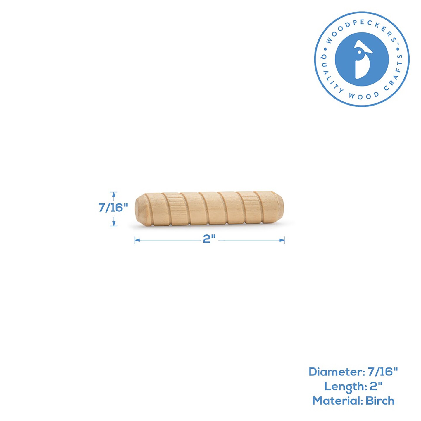 Wood Dowel Pins, Multiple Sizes, for Furniture &#x26; Crafts|Woodpeckers