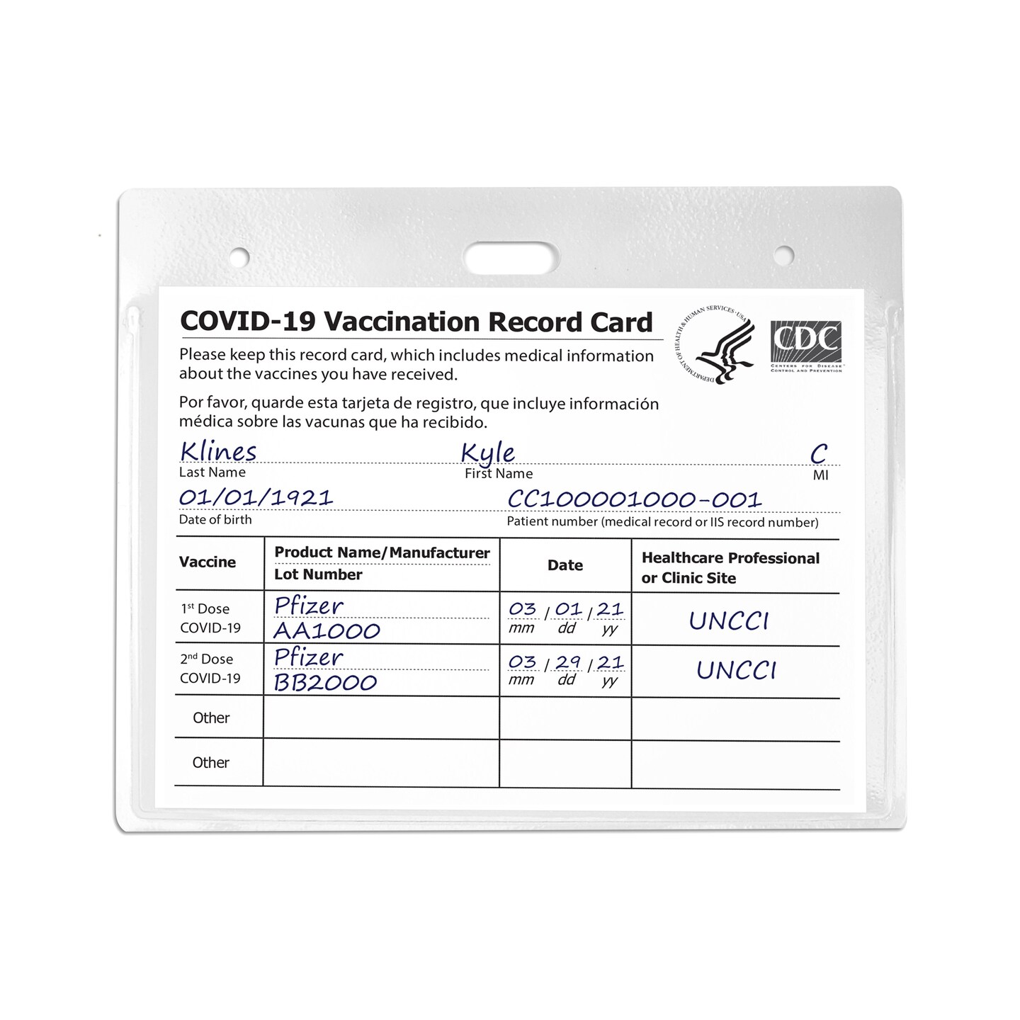 Avery Heavy Duty Badge Holders, 3" x 4", 25 Horizontal ID Badge Holders (74471)