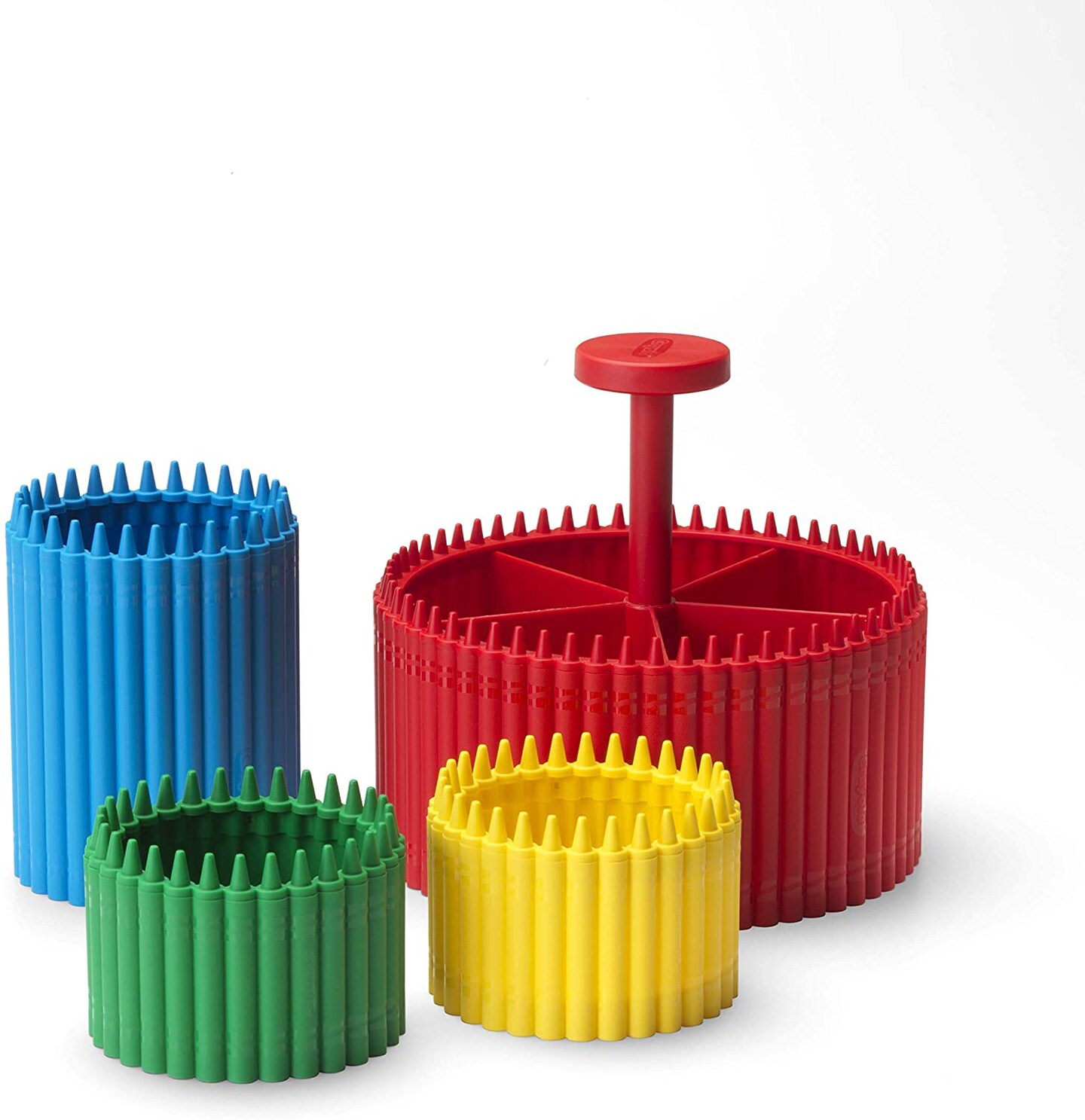 Crayola Ultimate 4 Piece Desk Organizer Set | Yellow | Blue | Red | Green