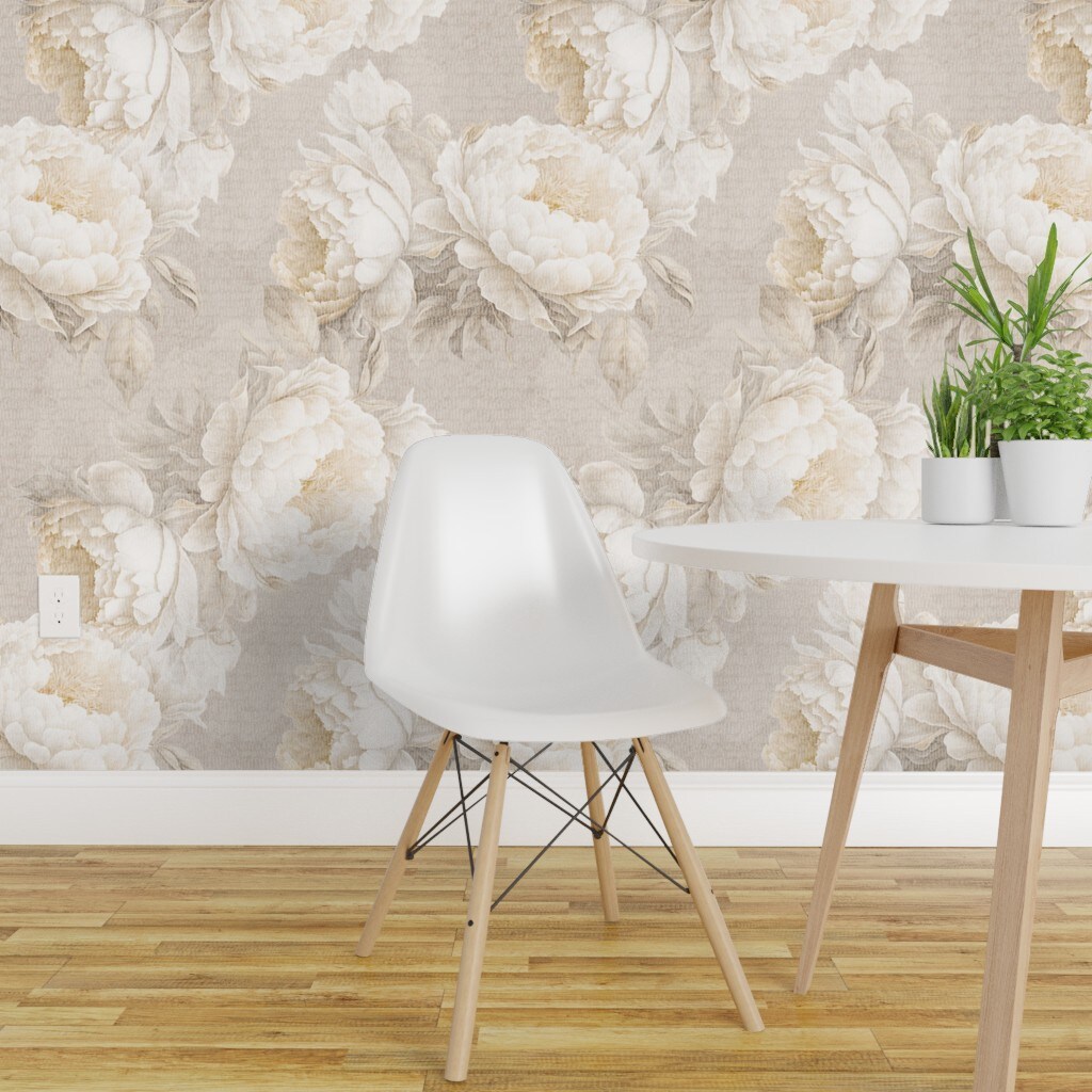 Buy Floral Wallpaper Neutral Tile Stickers Floral Tile Decal Online in  India  Etsy