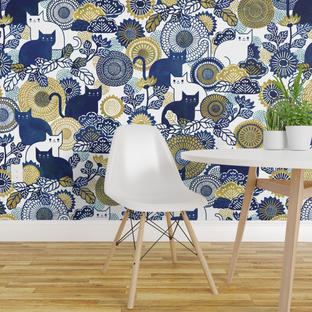 My latest obsessionPeel and Stick Wallpaper  Duke Manor Farm by Laura  Janning