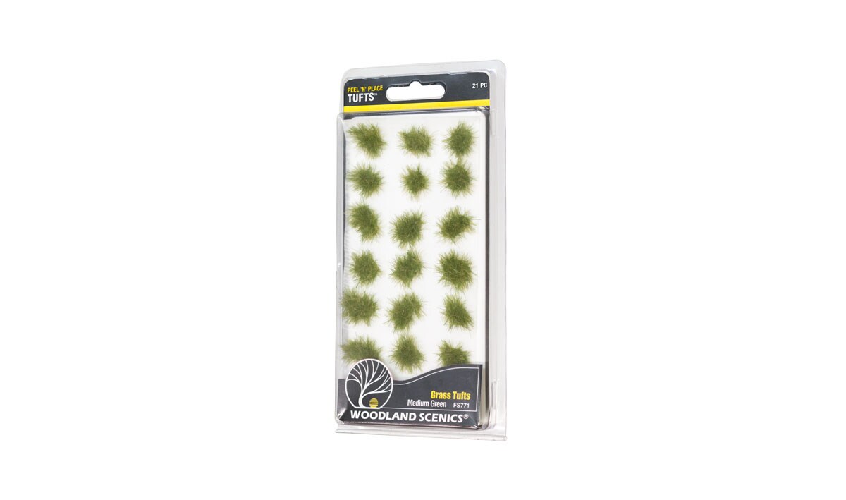 Woodland Scenics   MEDIUM GREEN GRASS TUFTS