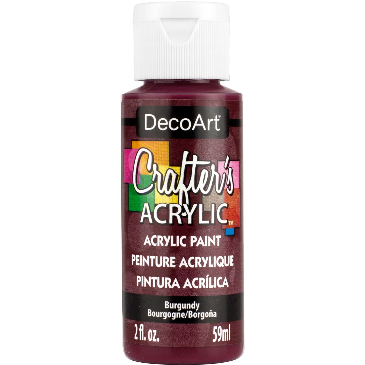 DecoArt Crafter&#x27;s Acrylic Paint, 2 oz., Burgundy
