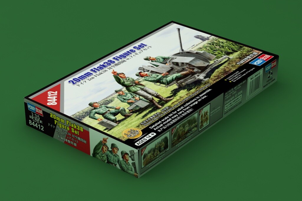 HobbyBoss  1/35 20mm FLAK38 FIGURES Plastic Model