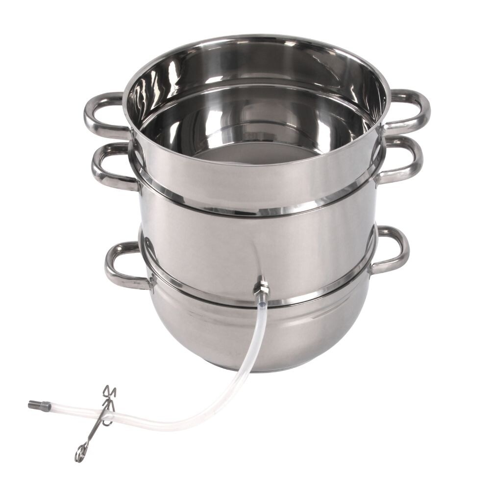VKP Brands   Stainless Steel Water Distiller with Silicone Drain Hose, 1 Quart Per Hour