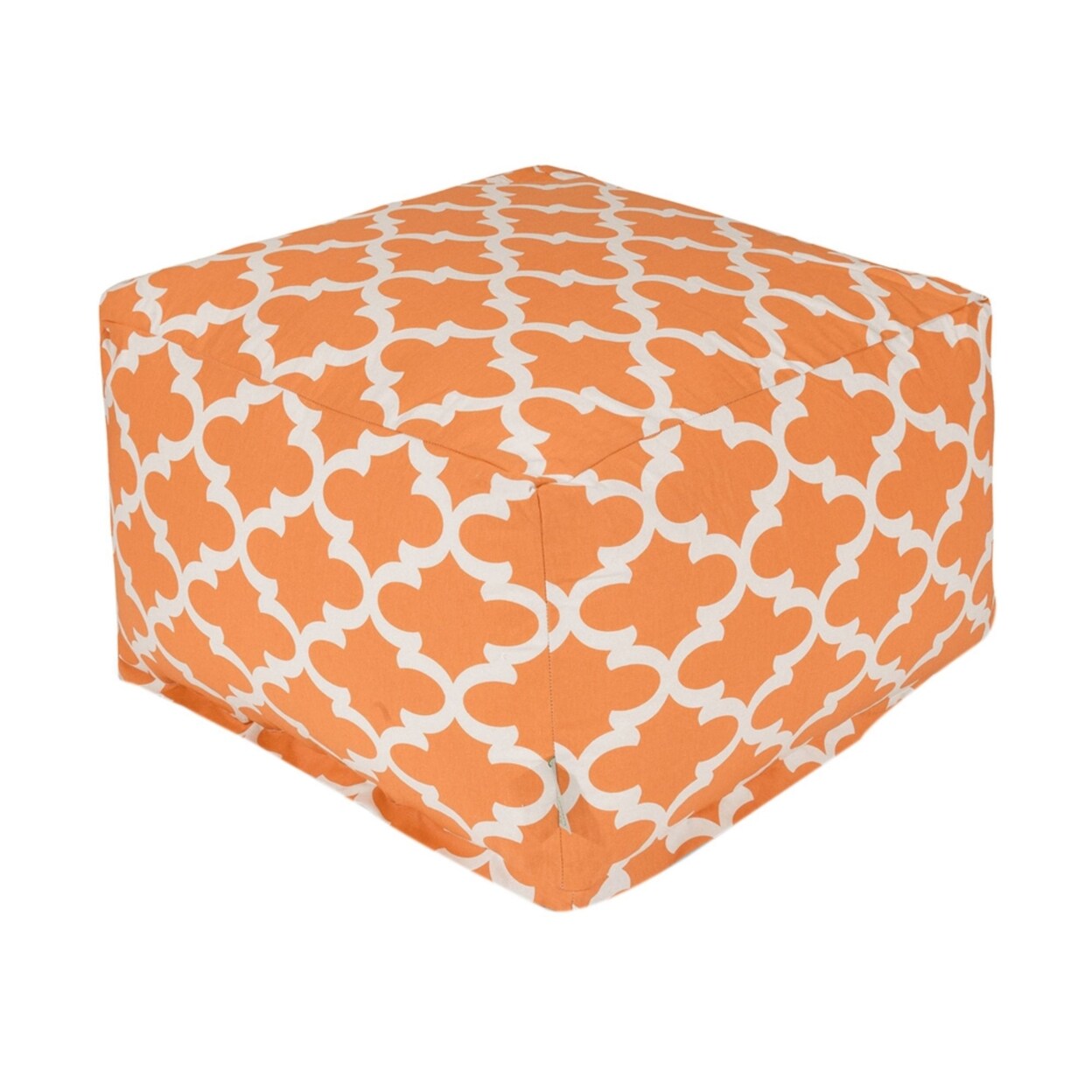 Majestic Home Goods   Decorative Peach Trellis Large Ottoman
