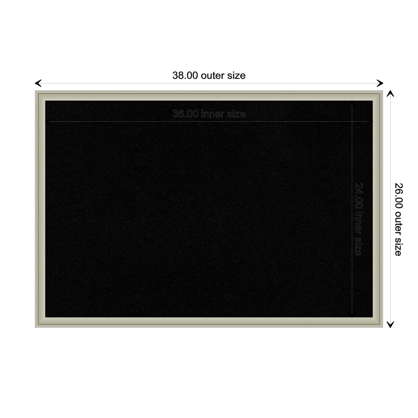 Florence Framed Corkboard, Black Cork