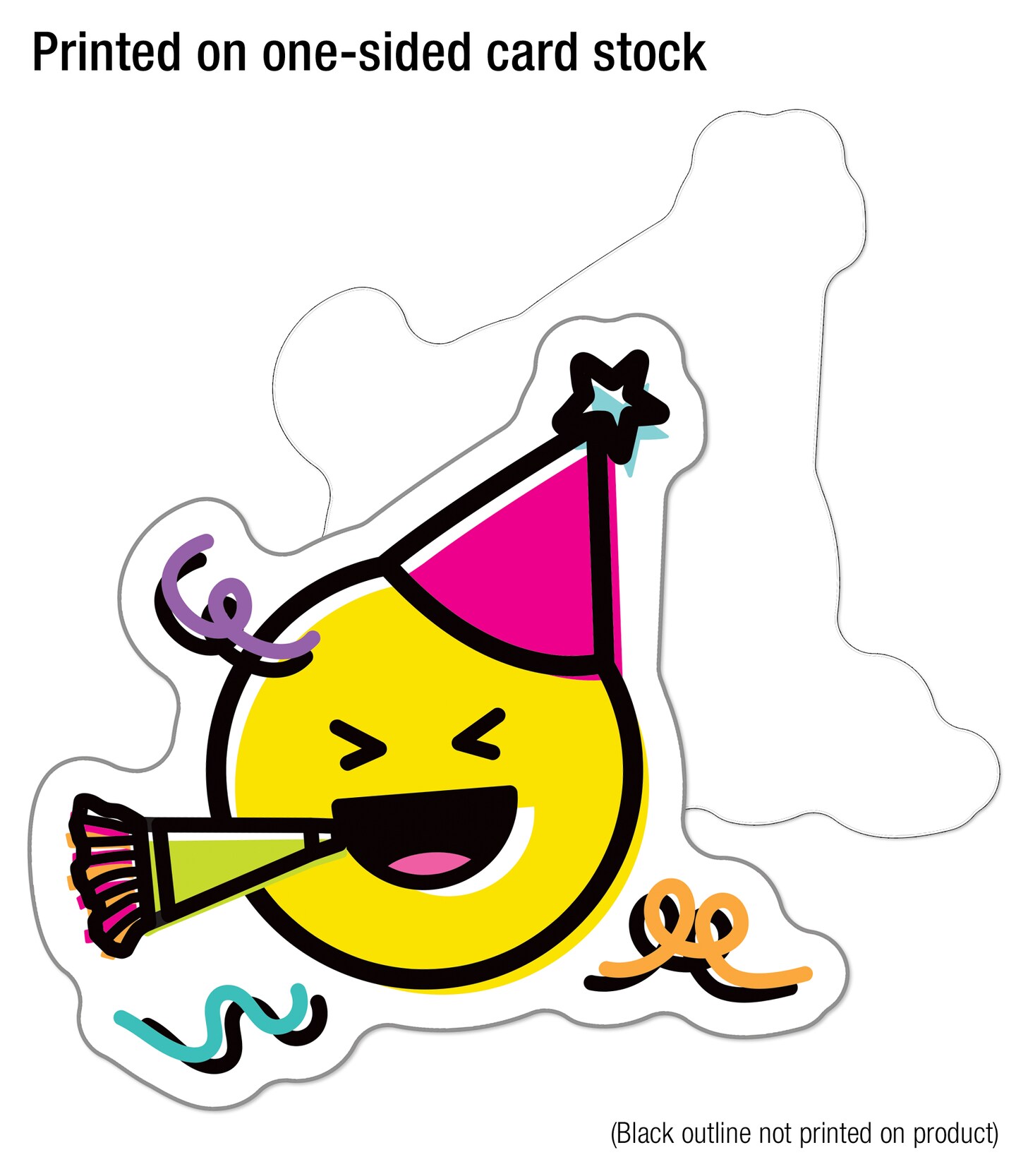 Carson Dellosa Kind Vibes 150-Piece Happy Birthday Cutouts, Colorful Cardstock Balloon, Emoji, and Cupcake Decorations for Party, Bulletin Board, and Classroom Decor