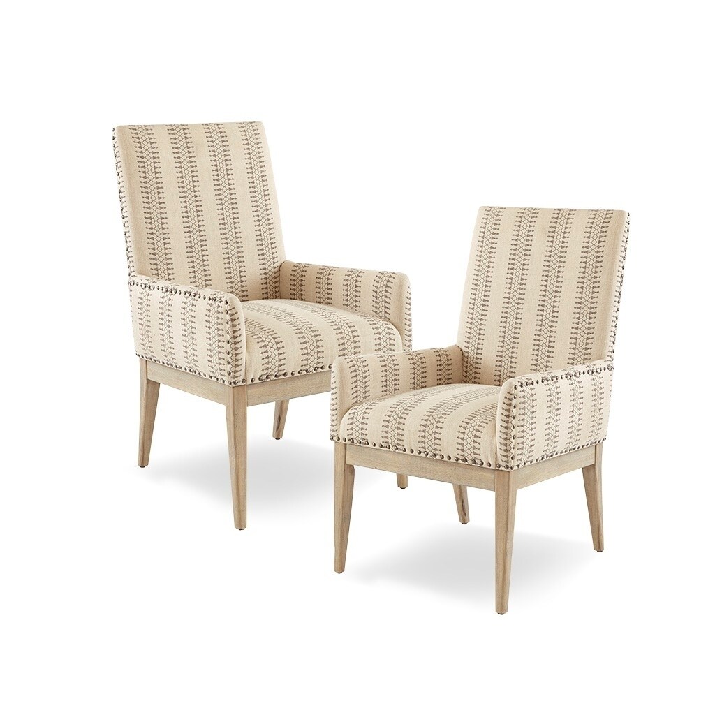 Gracie Mills   Nasir Dining in Comfort Set of 2 High Back Dining Armchairs - GRACE-11773