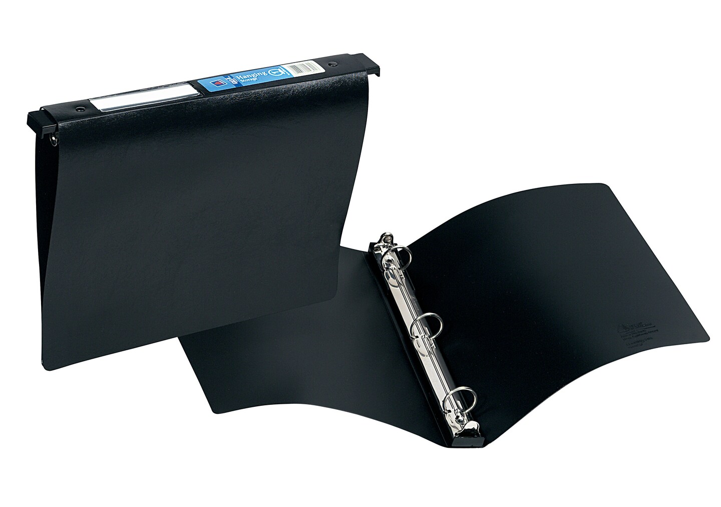 Avery Hanging Storage 3 Ring Binder, 1&#x22; Round Rings, 1 Black Binder (14801)