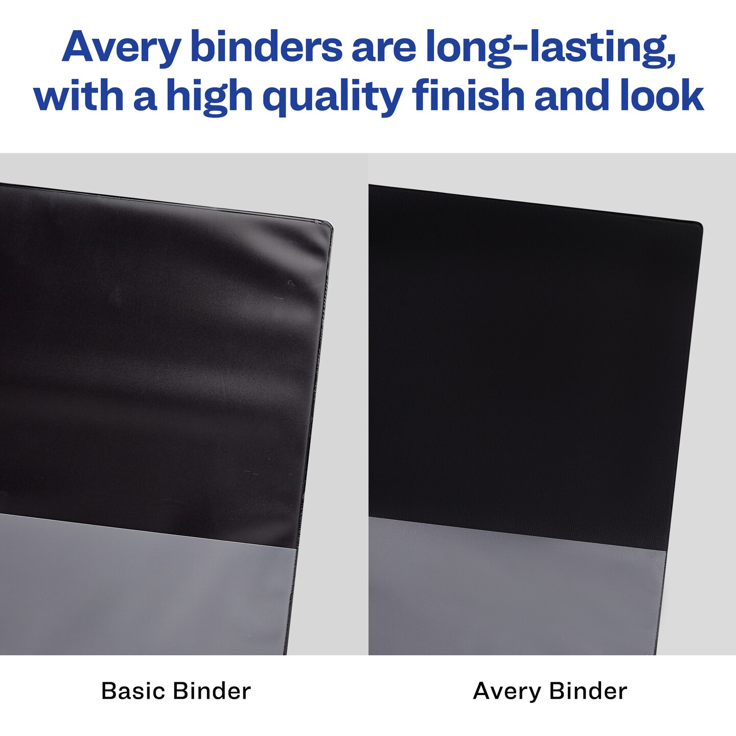 Avery Economy View 3 Ring Binders, 1.5&#x22; Round Rings, 4 White Binders (19201)