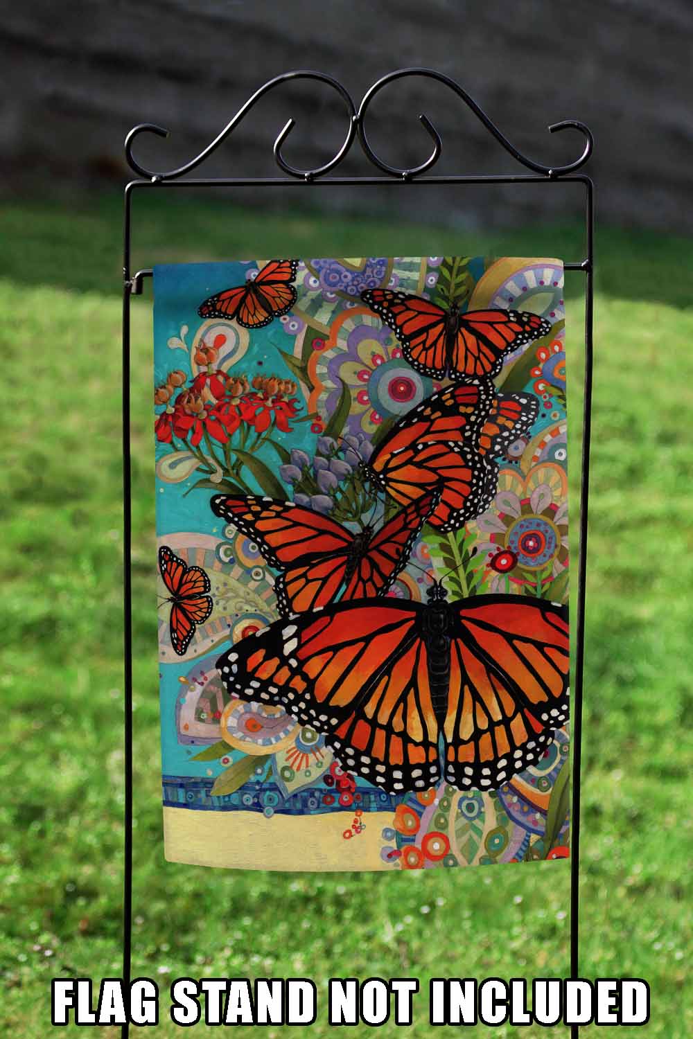 Monarch Madness Decorative Butterfly Flag