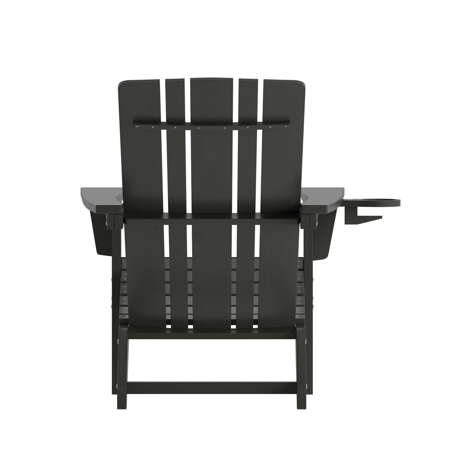 Merrick Lane Ridley Adirondack Chair with Cup Holder, Weather Resistant HDPE Adirondack Chair