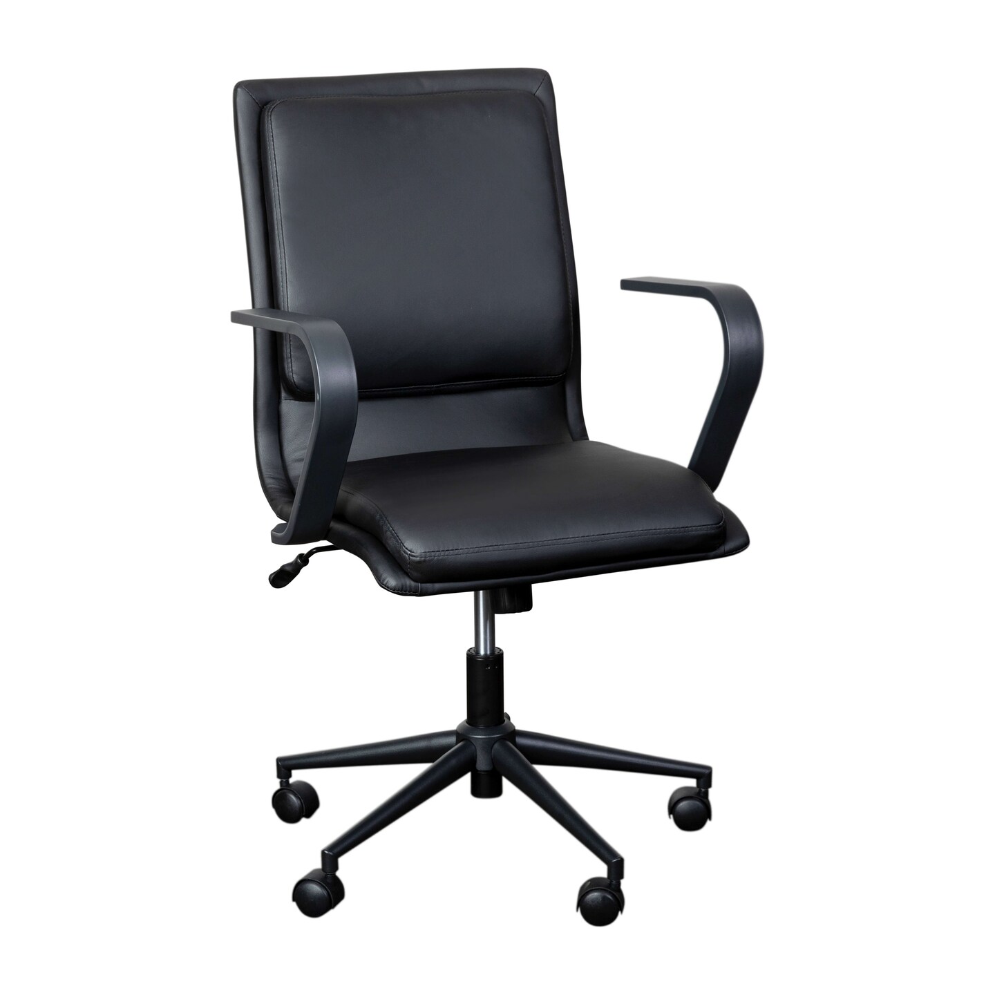 Merrick Lane Artemis Mid-Back Home Office Chair with Armrests, Height Adjustable Swivel Seat and Five Star Base