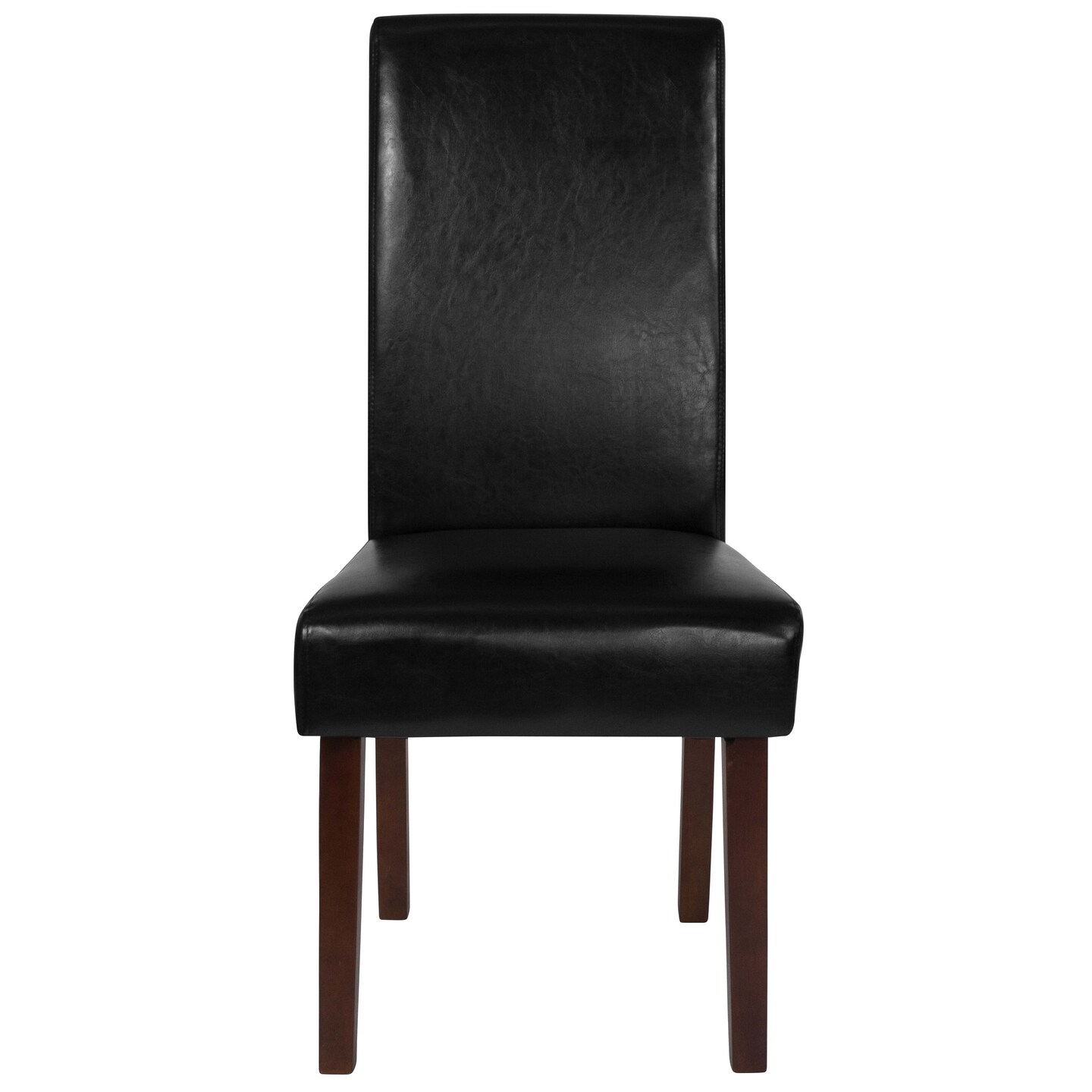 Merrick Lane Ellison Mid-Century Panel Back Parsons Accent Dining Chair - Set of 4