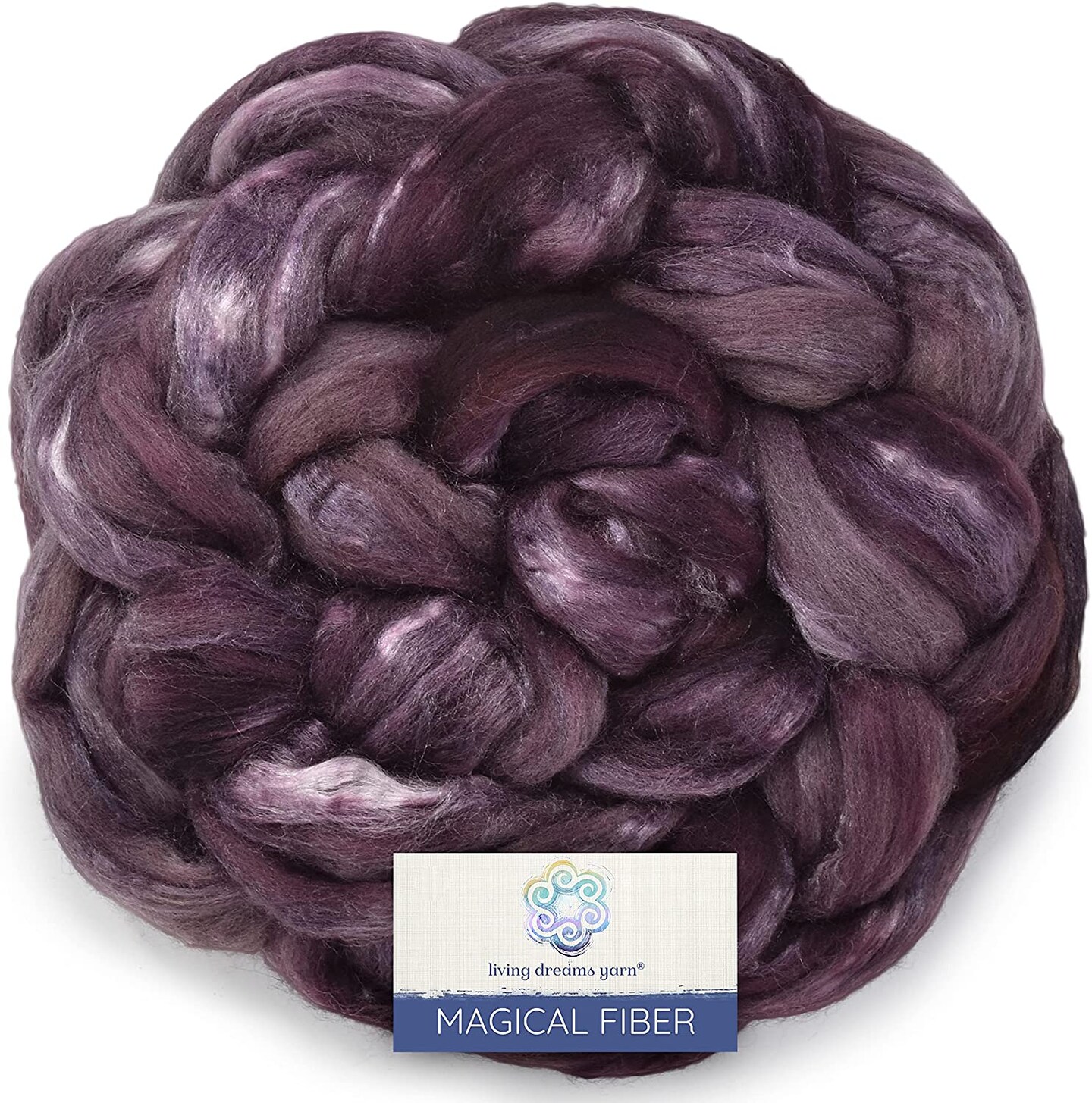 Magical Silk Merino Fiber. Hand Dyed Roving for Spinning &#x26; Felting.