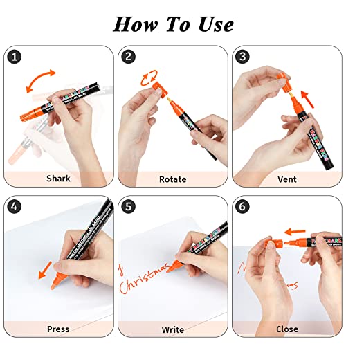 12 Colors Paint Pen Paint Markers, Oil-Based Waterproof Marker Pens, Permanent Fabric Paint Quick Dry Marker for Metal, Egg, Tire, Rock, Wood, Canvas, Plastic, Glass, Engineer, DIY Craft