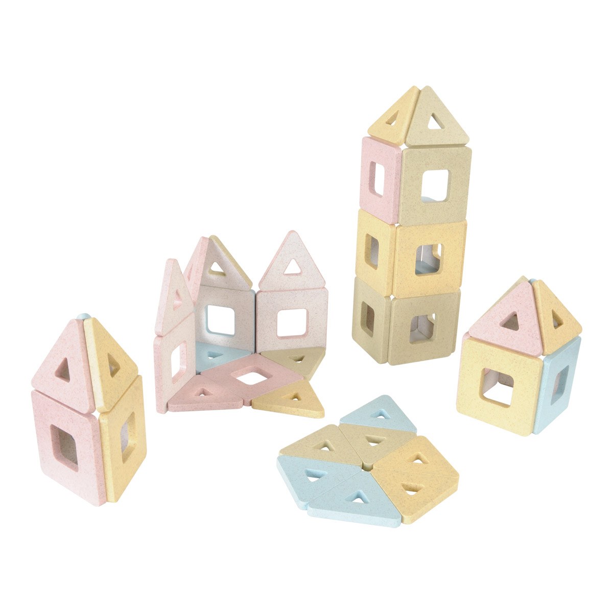 Polydron KinderMag Starter Set - Magnetic Building - 48 Pieces