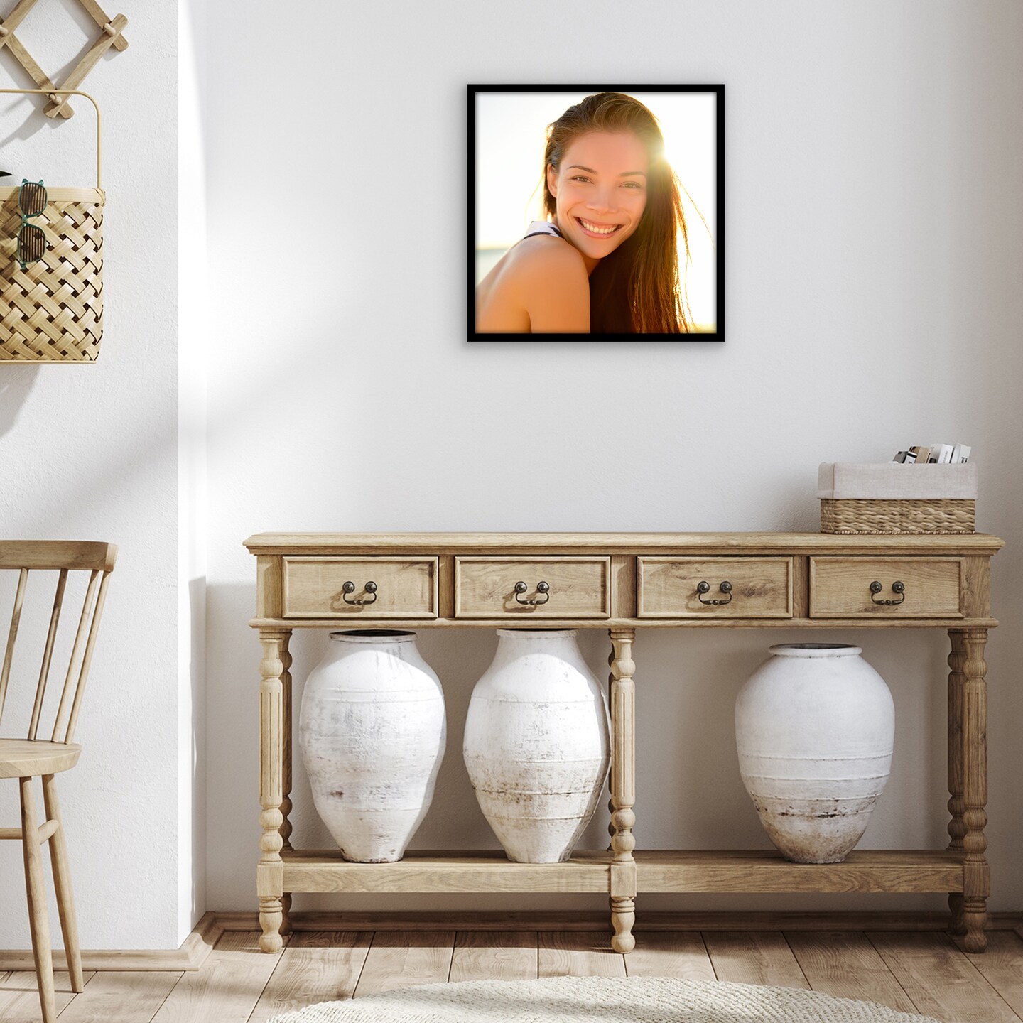 Americanflat Poster Frame - Perfect Frame for Photos and Artwork - Large Picture Frame - Polished Plexiglass - Hanging Hardware with Horizontal and Vertical Display