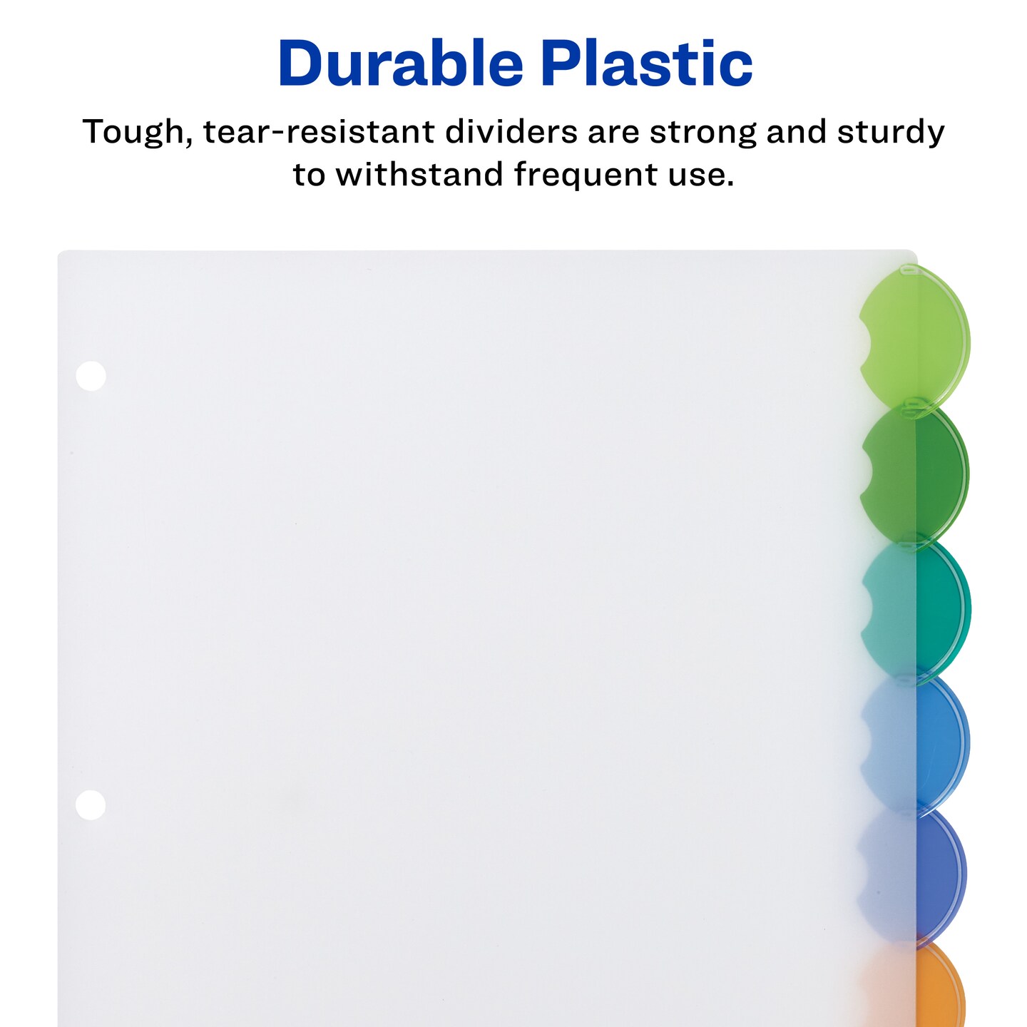 Avery 8-Tab Style Edge Dividers, Insertable Tabs, 2 Sets of 11201