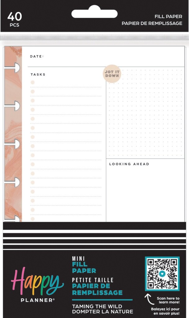 Happy Planner Mini Fill Paper-Taming The Wild