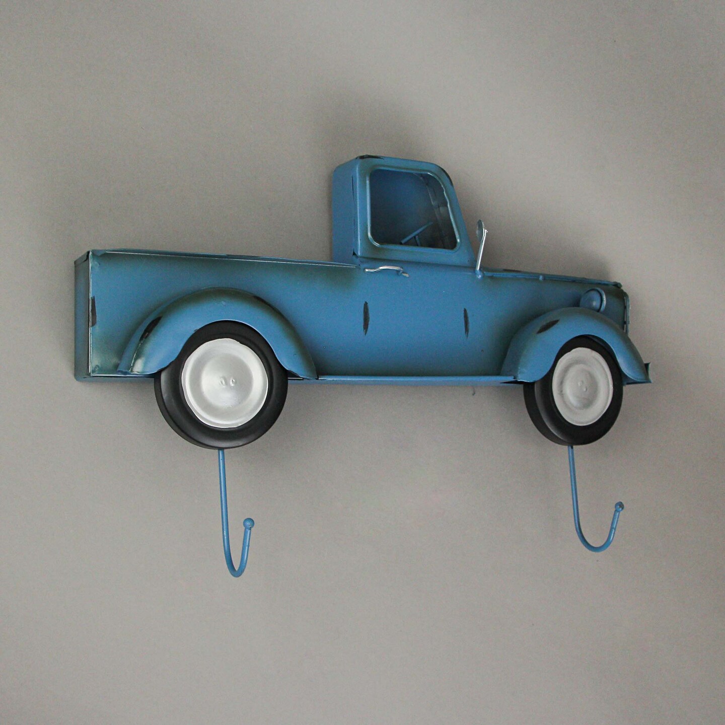Metal Vintage Truck Wall Hook Rack Decorative Key Coat Holder Towel Hanger