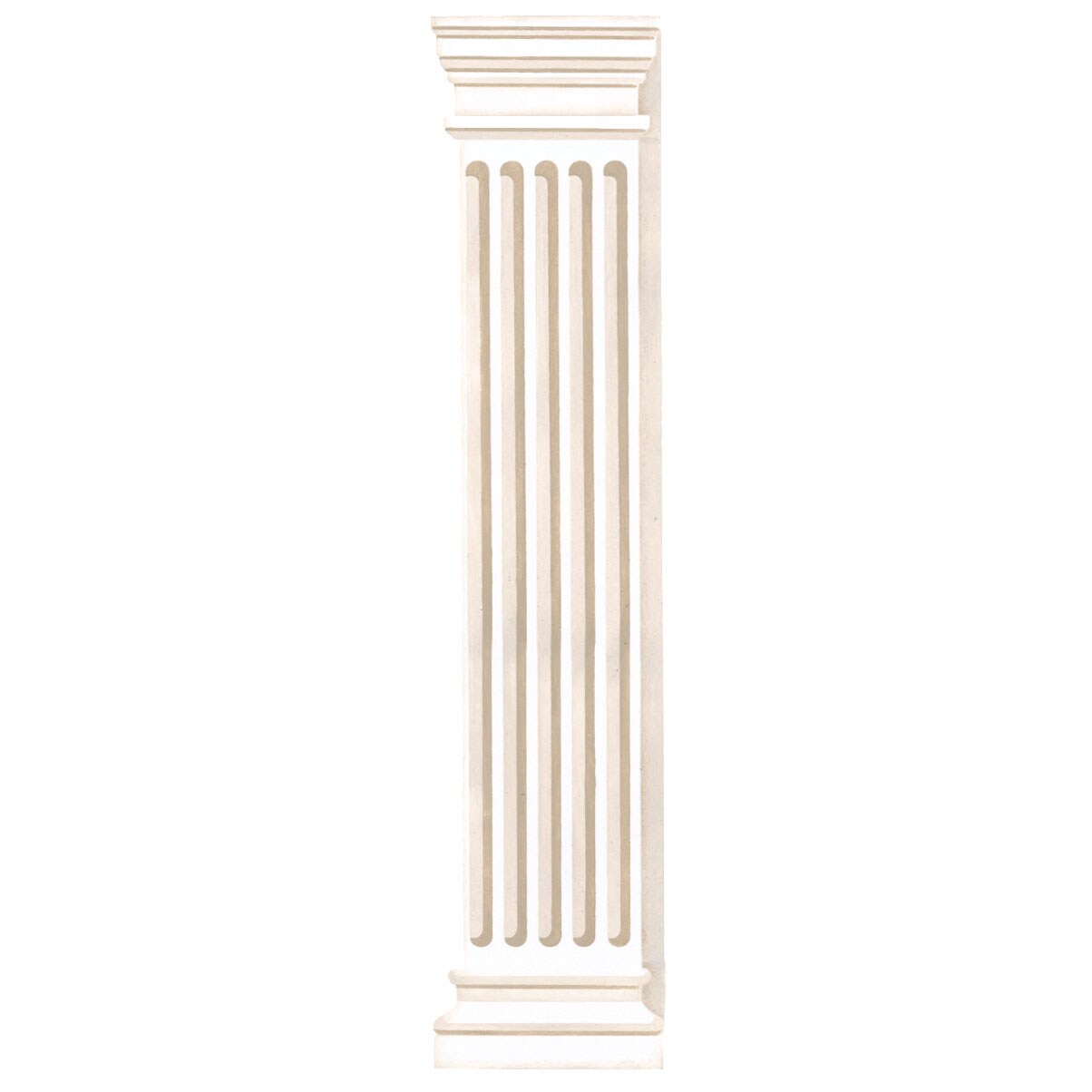 Side Column for Doorway Wall Stencil | 3267 by Designer Stencils | Pattern Stencils | Reusable Stencils for Painting | Safe &#x26; Reusable Template for Wall Decor | Try This Stencil Instead of a Wallpaper | Easy to Use &#x26; Clean Art Stencil Pattern