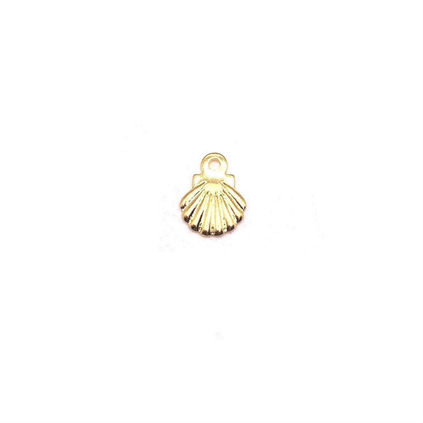 4, 20 or 50 Pieces: Gold 304 Stainless Steel Tiny Sea Shell Charms