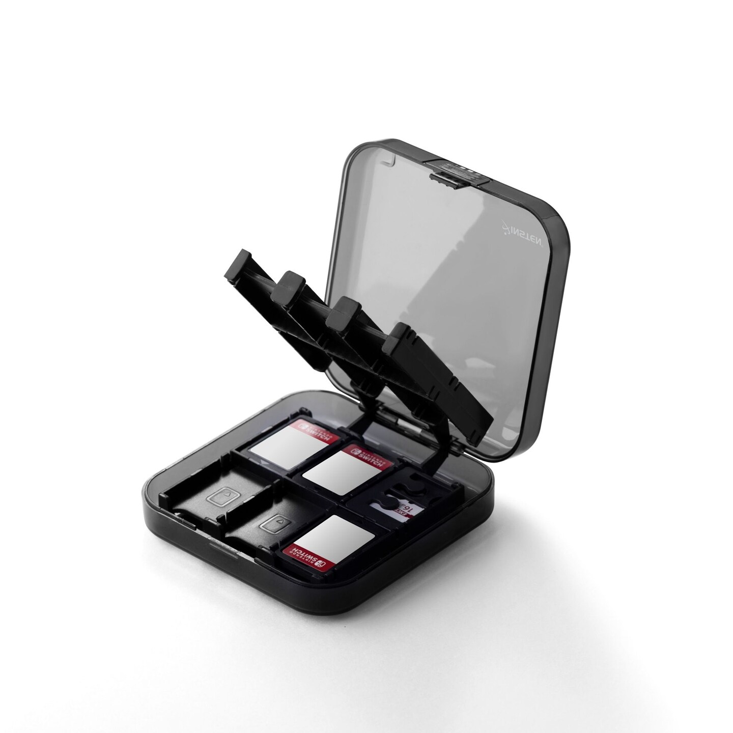 Insten For Nintendo Switch Game Case, 24-in-1 Game Card Holder Cartridge Protective Box for Switch and OLED Model, Black