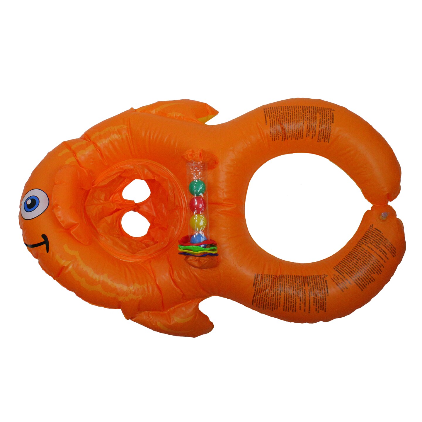 Swim Central Inflatable Orange Goldfish Baby Seat Pool Float - 39.5 Inch